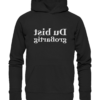 Du bist großartig - Spiegelschrift - Hochwertiger Unisex Bio Hoodie