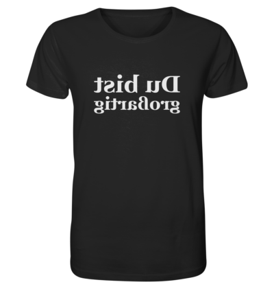 Spiegelgewand - Reiche deinem Spiegelbild die Hand - front organic shirt 272727 1116x 1