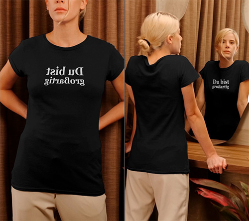 Spiegelgewand - vor dem Spiegel