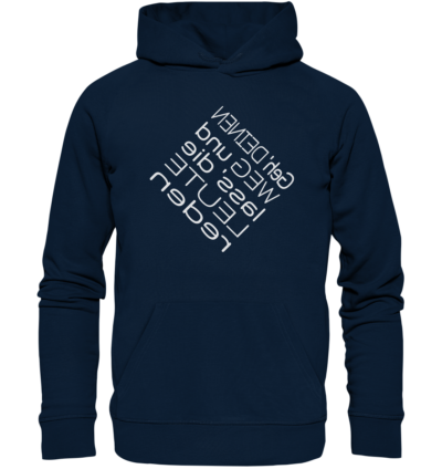 Spiegelgewand - Reiche deinem Spiegelbild die Hand - front organic hoodie 0e2035 1116x 10