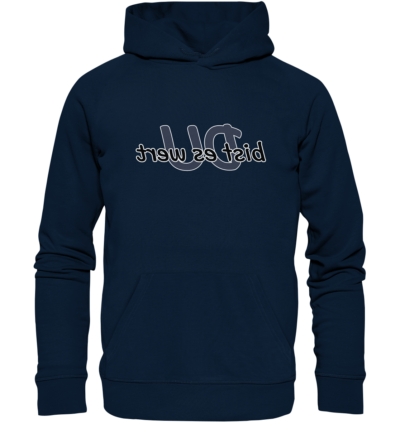 Spiegelgewand - Reiche deinem Spiegelbild die Hand - front organic hoodie 0e2035 1116x 11