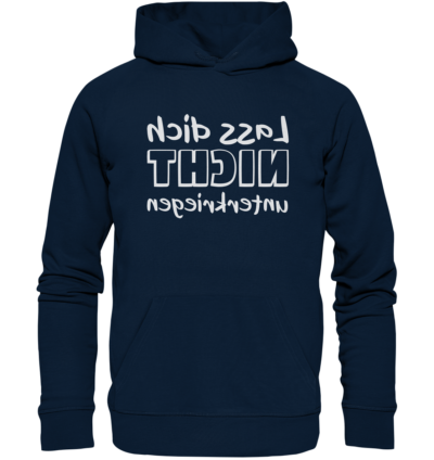 Spiegelgewand - Reiche deinem Spiegelbild die Hand - front organic hoodie 0e2035 1116x 41
