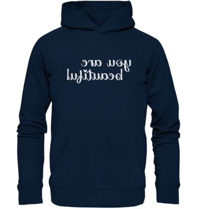 Spiegelgewand - Reiche deinem Spiegelbild die Hand - front organic hoodie 0e2035 1116x 68