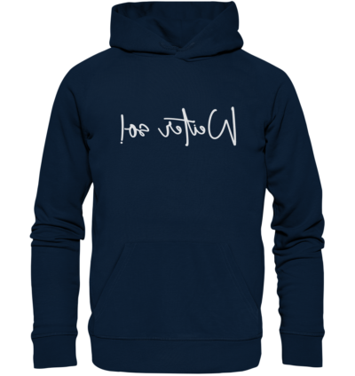 Spiegelgewand - Reiche deinem Spiegelbild die Hand - front organic hoodie 0e2035 1116x 85