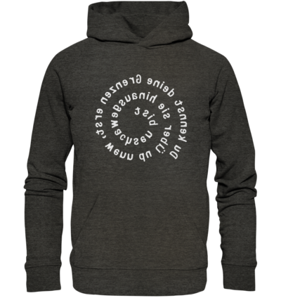 Spiegelgewand - Reiche deinem Spiegelbild die Hand - front organic hoodie 1b1c1a 1116x 2