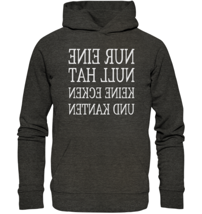 Spiegelgewand - Reiche deinem Spiegelbild die Hand - front organic hoodie 1b1c1a 1116x 21