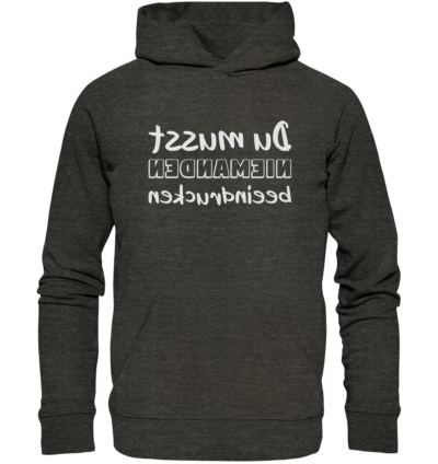 Spiegelgewand - Reiche deinem Spiegelbild die Hand - front organic hoodie 1b1c1a 1116x 22