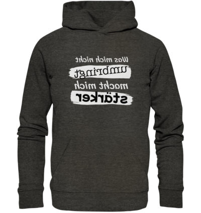 Spiegelgewand - Reiche deinem Spiegelbild die Hand - front organic hoodie 1b1c1a 1116x 28