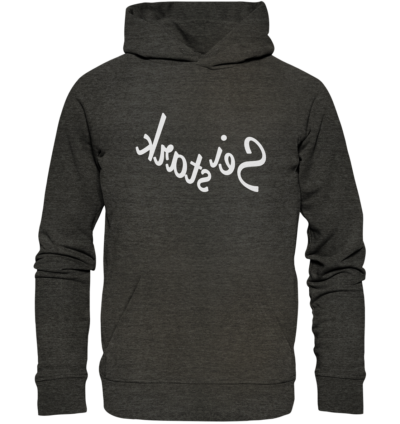 Spiegelgewand - Reiche deinem Spiegelbild die Hand - front organic hoodie 1b1c1a 1116x 38