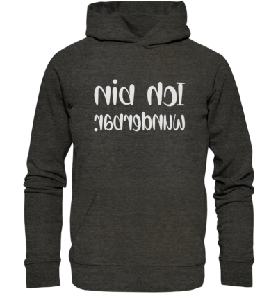 Spiegelgewand - Reiche deinem Spiegelbild die Hand - front organic hoodie 1b1c1a 1116x 50