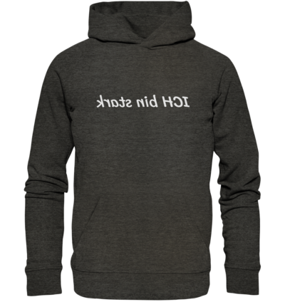 Spiegelgewand - Reiche deinem Spiegelbild die Hand - front organic hoodie 1b1c1a 1116x 56
