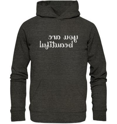 Spiegelgewand - Reiche deinem Spiegelbild die Hand - front organic hoodie 1b1c1a 1116x 68