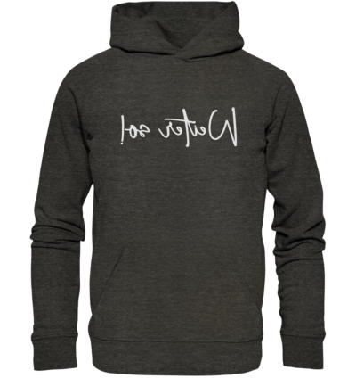 Spiegelgewand - Reiche deinem Spiegelbild die Hand - front organic hoodie 1b1c1a 1116x 85