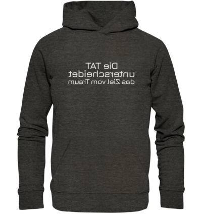 Spiegelgewand - Reiche deinem Spiegelbild die Hand - front organic hoodie 1b1c1a 1116x 9