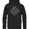 Geh' deinen Weg und lass' die Leute reden - Spiegelschrift - Hochwertiger Unisex Bio Hoodie
