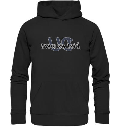 Spiegelgewand - Reiche deinem Spiegelbild die Hand - front organic hoodie 272727 1116x 11