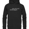 Genieße den Augenblick - Spiegelschrift - Hochwertiger Unisex Bio Hoodie