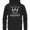 Du bist eine Königin - Spiegelschrift - Hochwertiger Unisex Bio Hoodie
