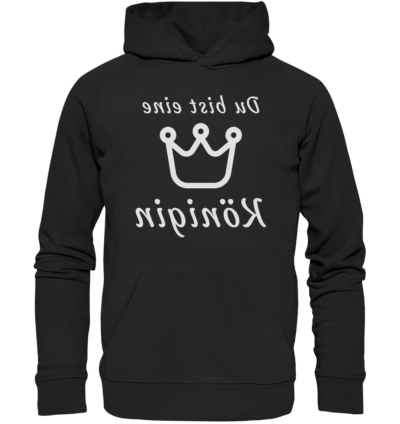 Spiegelgewand - Reiche deinem Spiegelbild die Hand - front organic hoodie 272727 1116x 15