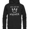 Ich bin eine Königin - Spiegelschrift - Hochwertiger Unisex Bio Hoodie