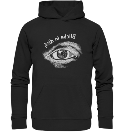 Spiegelgewand - Reiche deinem Spiegelbild die Hand - front organic hoodie 272727 1116x 3