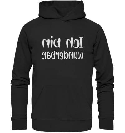 Spiegelgewand - Reiche deinem Spiegelbild die Hand - front organic hoodie 272727 1116x 50