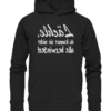 Lächle, du kannst sie nicht alle bezwingen! - Spiegelschrift - Hochwertiger Unisex Bio Hoodie