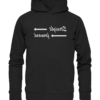 Straight forward - Spiegelschrift - Hochwertiger Unisex Bio Hoodie