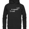 Love, change or leave it - Spiegelschrift - Hochwertiger Unisex Bio Hoodie