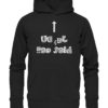 Ja, DU bist es!! - Spiegelschrift - Hochwertiger Unisex Bio Hoodie