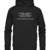Spieglein, Spieglein an der Wand, wer ist der Schönste im ganzen Land? - Spiegelschrift - Hochwertiger Unisex Bio Hoodie