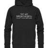 Die Tat unterscheidet das Ziel vom Traum  - Spiegelschrift - Hochwertiger Unisex Bio Hoodie
