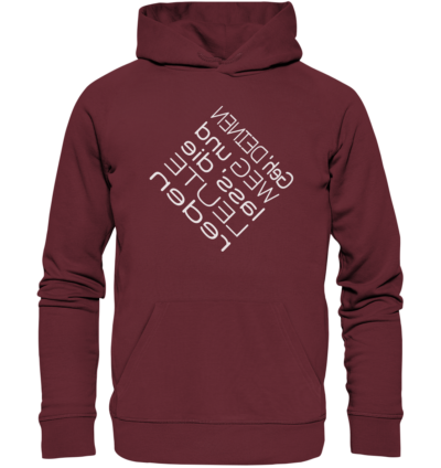 Spiegelgewand - Reiche deinem Spiegelbild die Hand - front organic hoodie 672b34 1116x 10