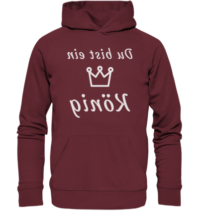 Spiegelgewand - Reiche deinem Spiegelbild die Hand - front organic hoodie 672b34 1116x 16