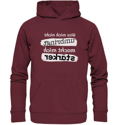 Spiegelgewand - Reiche deinem Spiegelbild die Hand - front organic hoodie 672b34 1116x 28