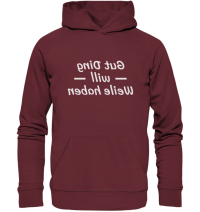 Spiegelgewand - Reiche deinem Spiegelbild die Hand - front organic hoodie 672b34 1116x 34