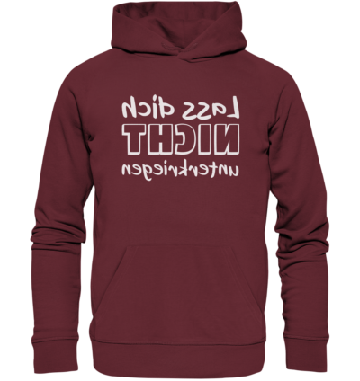 Spiegelgewand - Reiche deinem Spiegelbild die Hand - front organic hoodie 672b34 1116x 41