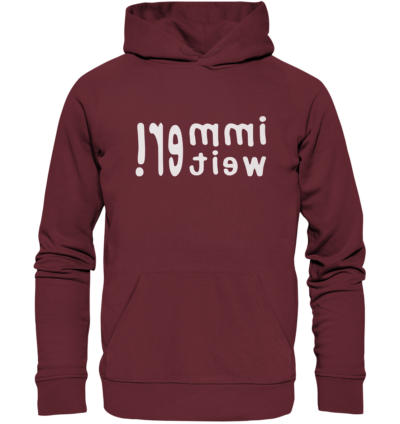 Spiegelgewand - Reiche deinem Spiegelbild die Hand - front organic hoodie 672b34 1116x 51