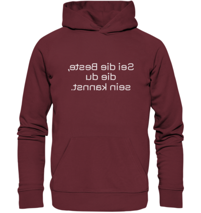 Spiegelgewand - Reiche deinem Spiegelbild die Hand - front organic hoodie 672b34 1116x 63