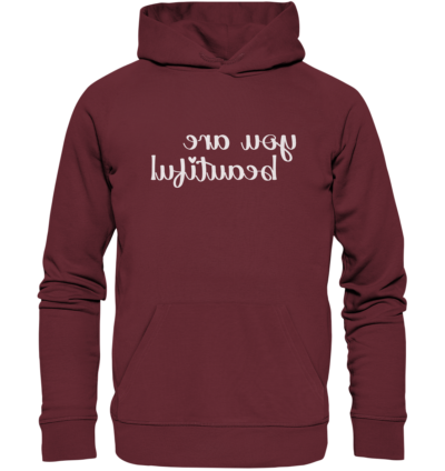 Spiegelgewand - Reiche deinem Spiegelbild die Hand - front organic hoodie 672b34 1116x 68