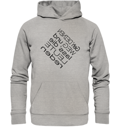 Spiegelgewand - Reiche deinem Spiegelbild die Hand - front organic hoodie c2c1c0 1116x 10