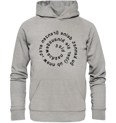 Spiegelgewand - Reiche deinem Spiegelbild die Hand - front organic hoodie c2c1c0 1116x 2