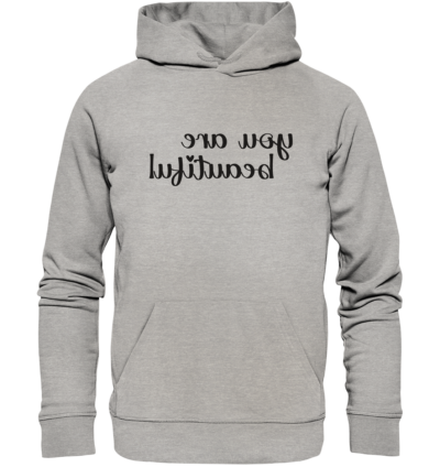 Spiegelgewand - Reiche deinem Spiegelbild die Hand - front organic hoodie c2c1c0 1116x 68