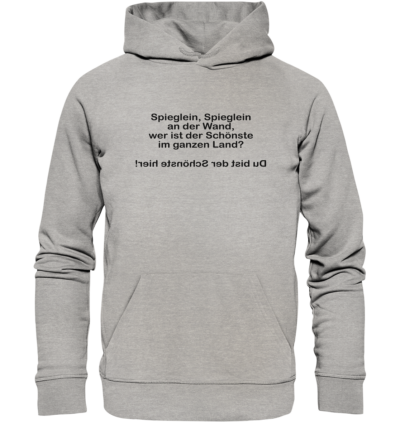 Spiegelgewand - Reiche deinem Spiegelbild die Hand - front organic hoodie c2c1c0 1116x 72
