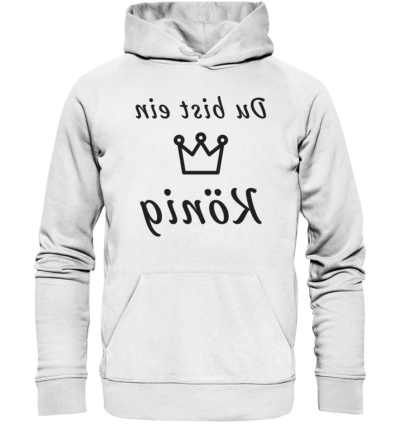 Spiegelgewand - Reiche deinem Spiegelbild die Hand - front organic hoodie f8f8f8 1116x 16