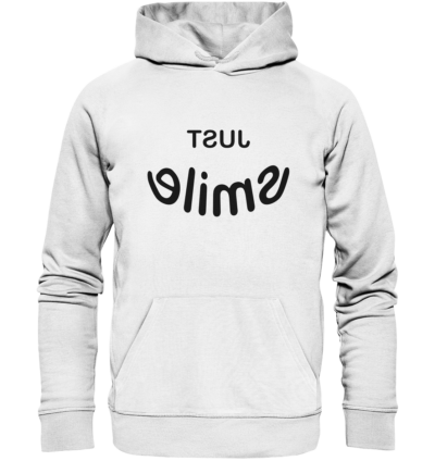 Spiegelgewand - Reiche deinem Spiegelbild die Hand - front organic hoodie f8f8f8 1116x 23