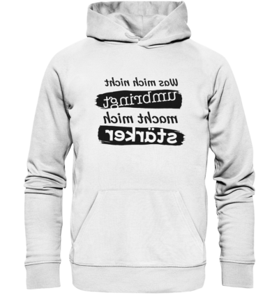 Spiegelgewand - Reiche deinem Spiegelbild die Hand - front organic hoodie f8f8f8 1116x 28