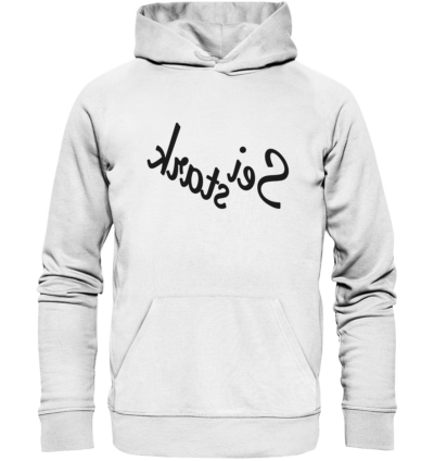 Spiegelgewand - Reiche deinem Spiegelbild die Hand - front organic hoodie f8f8f8 1116x 38