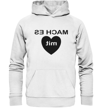 Spiegelgewand - Reiche deinem Spiegelbild die Hand - front organic hoodie f8f8f8 1116x 42