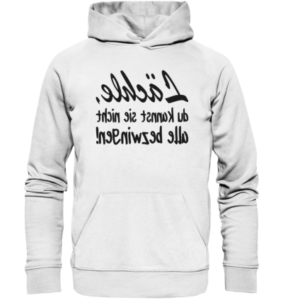 Spiegelgewand - Reiche deinem Spiegelbild die Hand - front organic hoodie f8f8f8 1116x 52